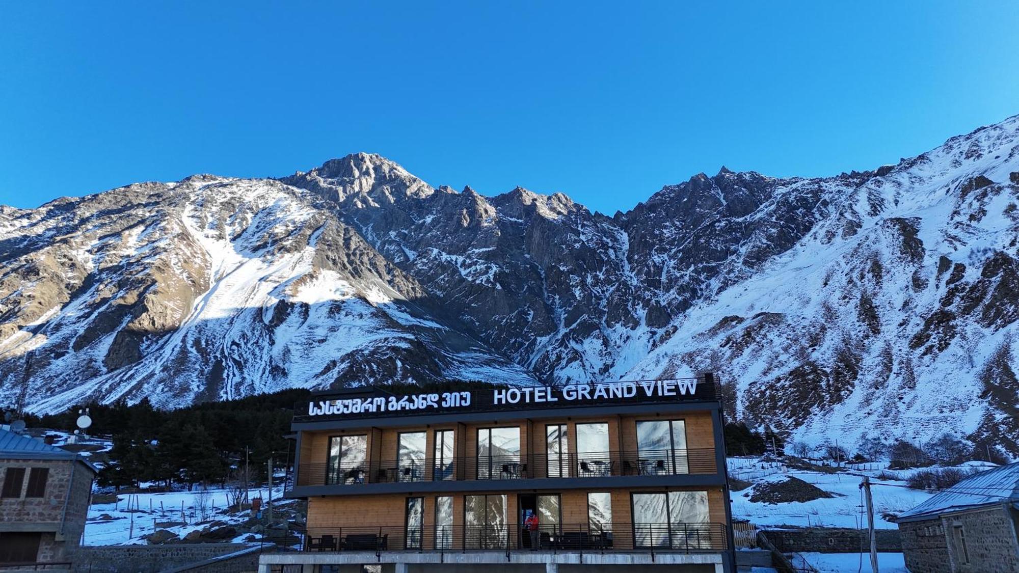Kazbegi Hotel Grand View Dış mekan fotoğraf